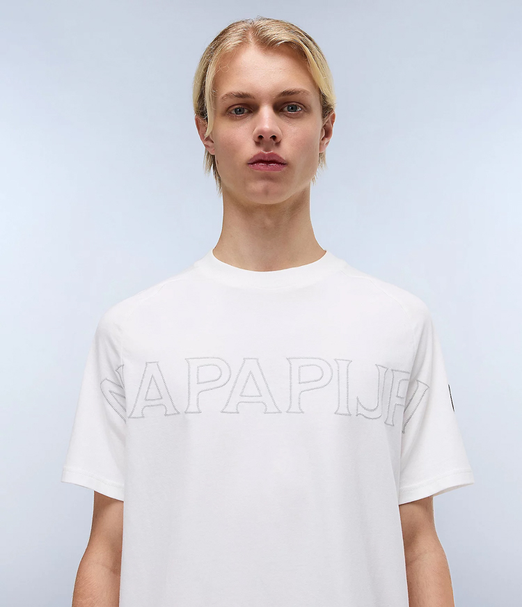 Ανδρικό Ambra T-shirt Λευκό Napapijri NP0A4IEG-2061