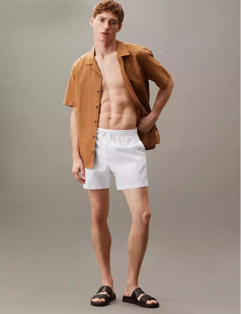 Ανδρικό Μαγιό Λευκό Calvin Klein KM0KM01109-YAA