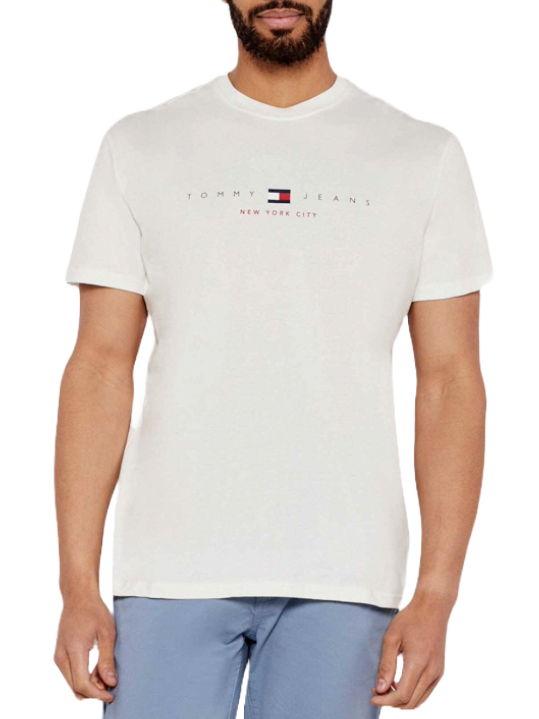 Ανδρικό T-shirt Λευκό Tommy Jeans DM0DM21911-YBL