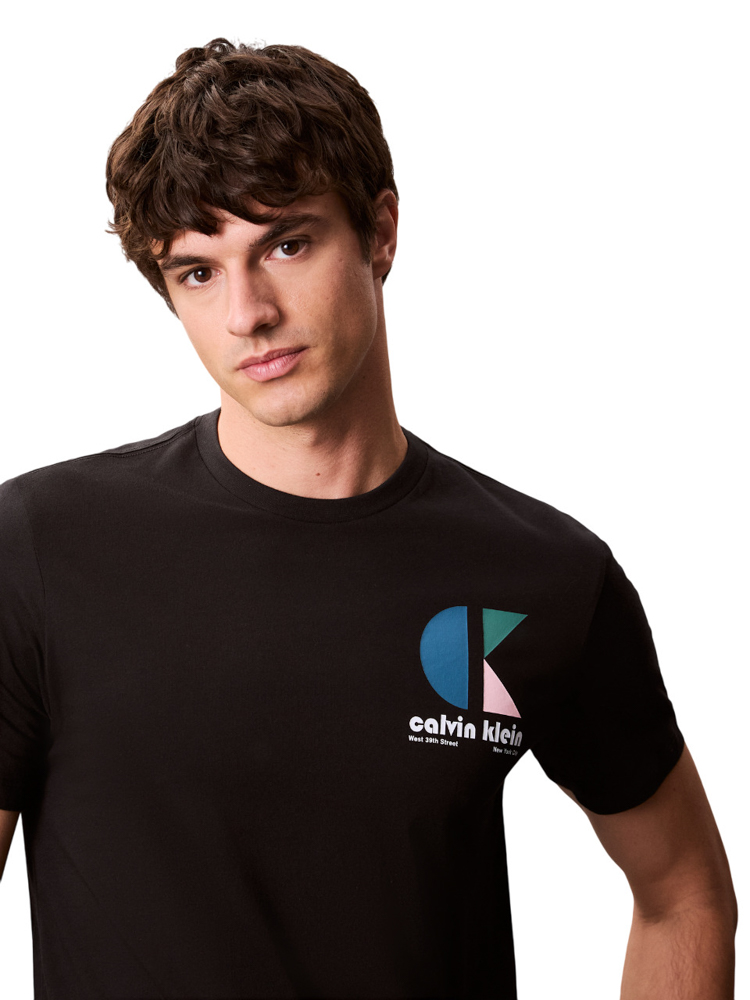 Ανδρικό T-shirt Μαύρο Calvin Klein LV04RC843G-UB1