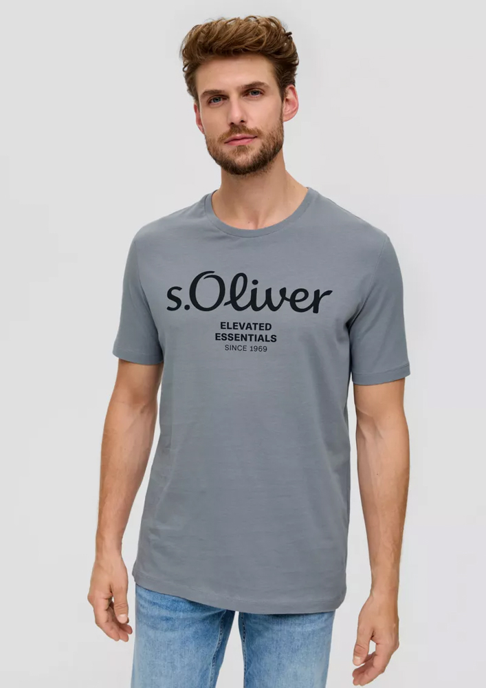 Ανδρικό T-shirt Γκρι S.Oliver 2139909-95D1