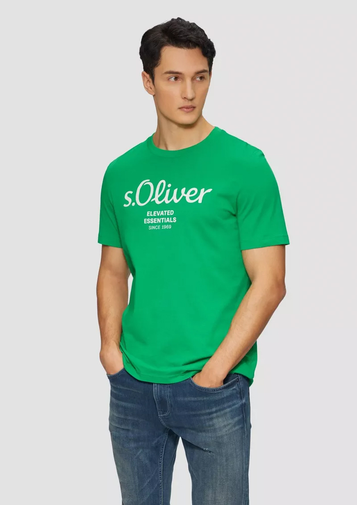 Ανδρικό T-shirt Πράσινο S.Oliver 2139909-75D1