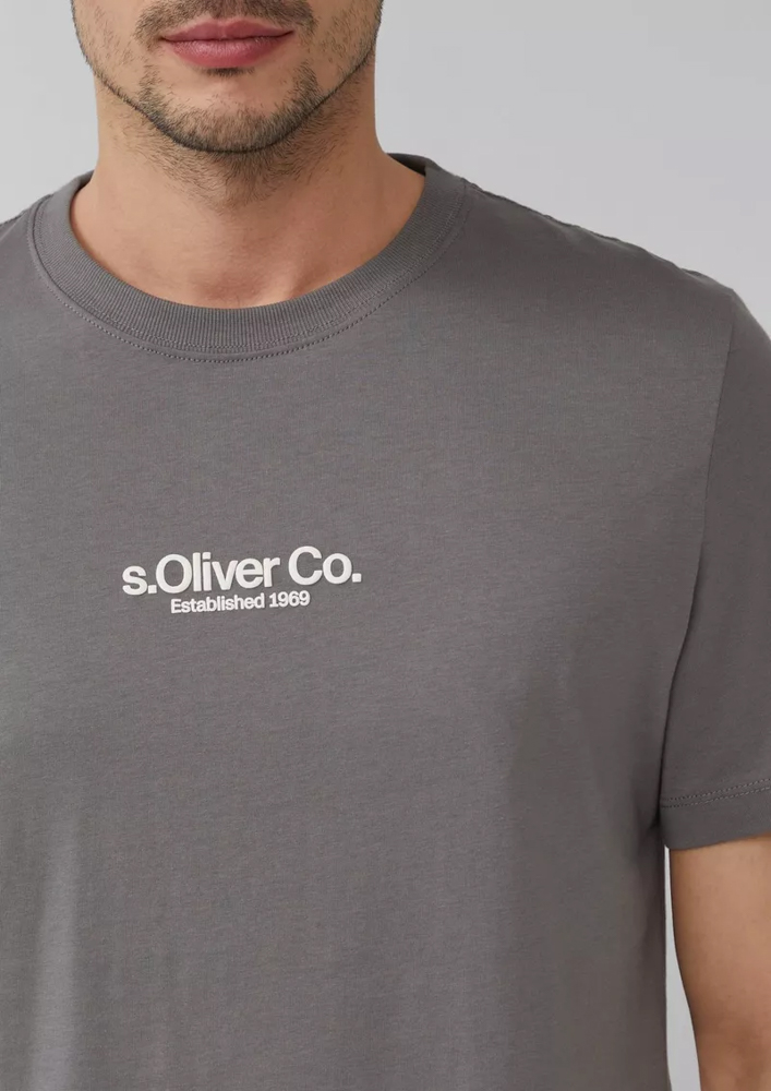 Ανδρικό T-shirt Γκρι S.Oliver 2166827-94D1