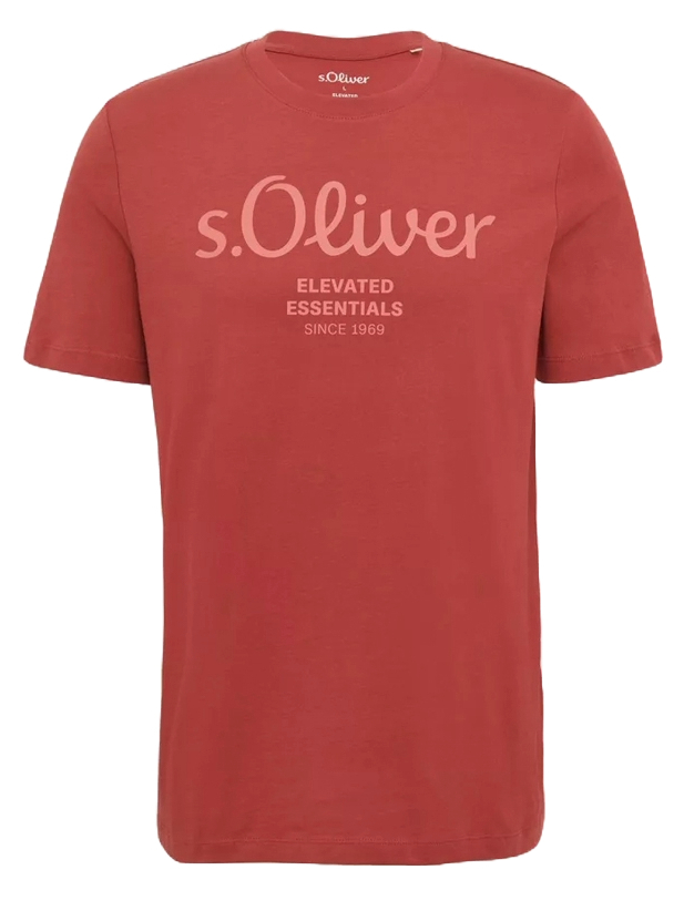 Ανδρικό T-shirt Κόκκινο S.Oliver 2139909-35D1