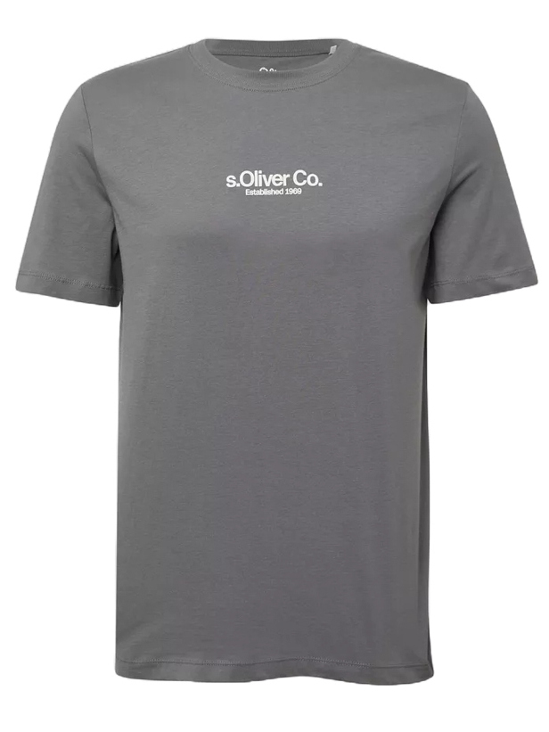 Ανδρικό T-shirt Γκρι S.Oliver 2166827-94D1