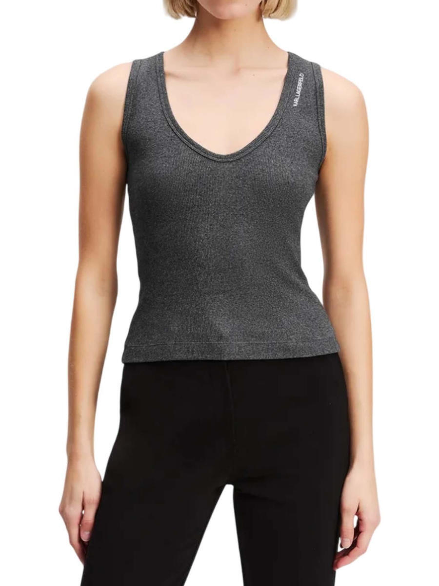 Γυναικείο Tank Top Γκρι Karl Lagerfeld A3W17117-255 GREY MELANGE