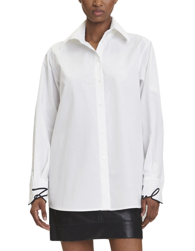 Γυναικείο Πουκάμισο Λευκό Karl Lagerfeld A3W11023-100 WHITE