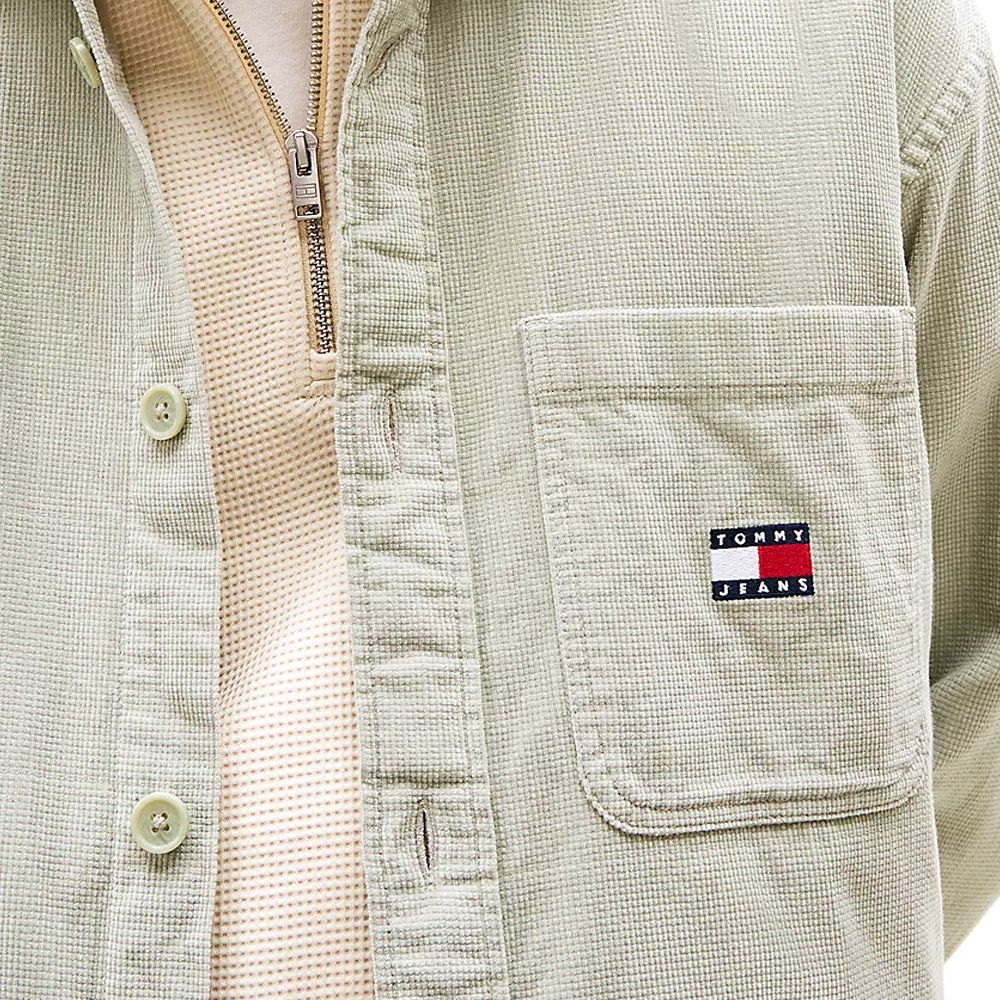 Ανδρικό Κοτλέ Πουκάμισο Λαδί Tommy Jeans DM0DM21698-M1C