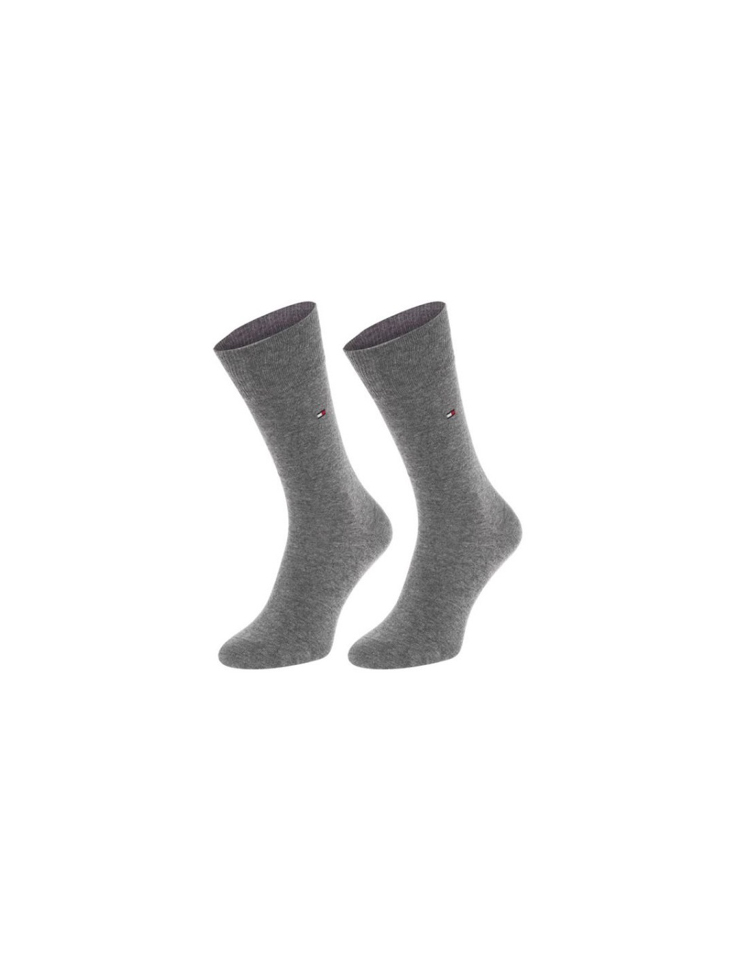 Ανδρικές Κάλτσες 2 Τεμαχίων Γκρι Tommy Hilfiger 371111-758 MIDDLE GREY MELANGE