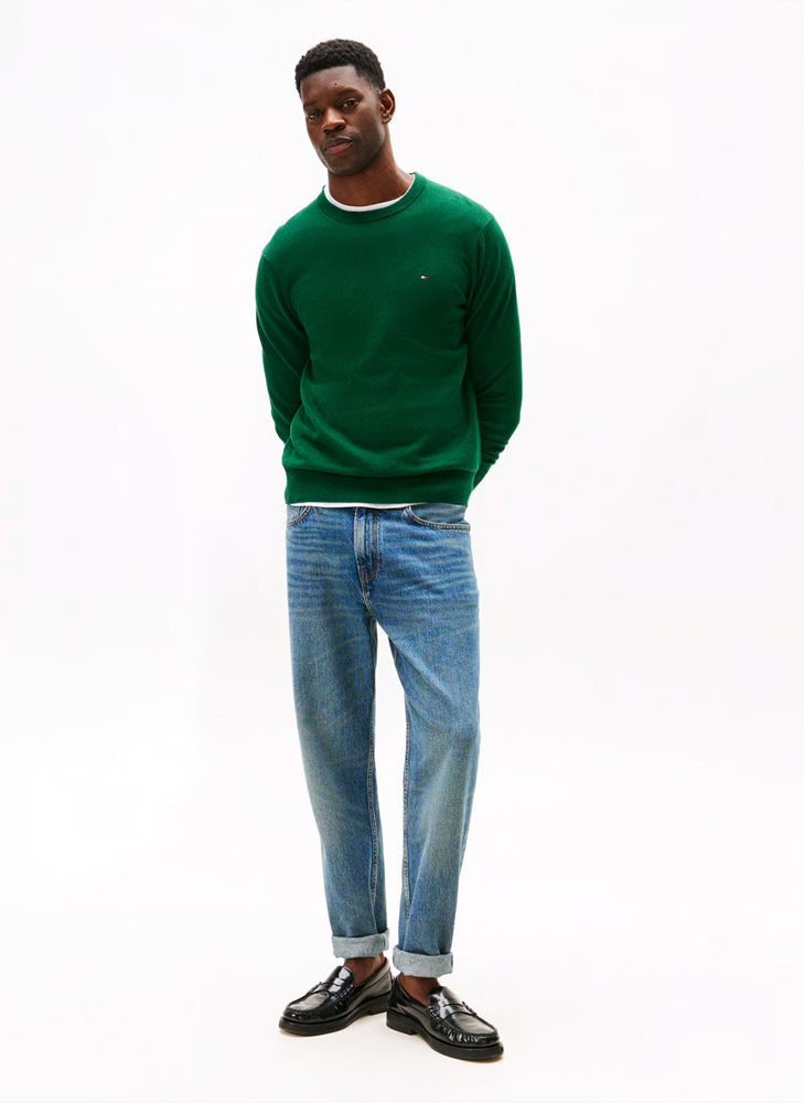 Ανδρικό Πουλόβερ Πράσινο Tommy Hilfiger MW0MW28046-MQ8