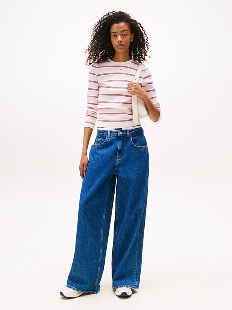 Γυναικεία Μακρυμάνικη Μπλούζα Off White Tommy Jeans DW0DW17387-0FB