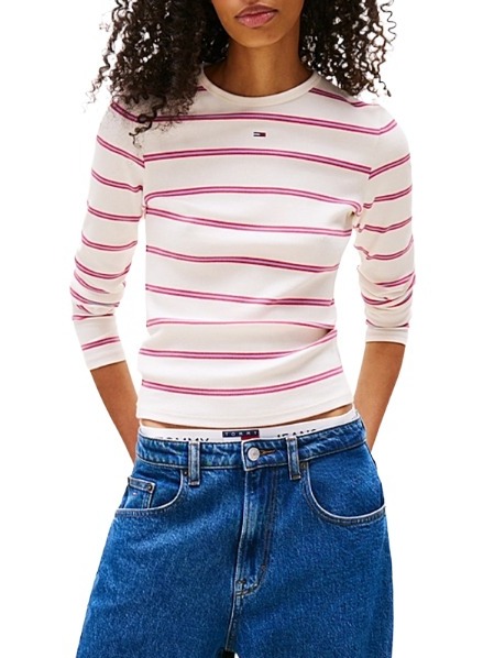 Γυναικεία Μακρυμάνικη Μπλούζα Off White Tommy Jeans DW0DW17387-0FB