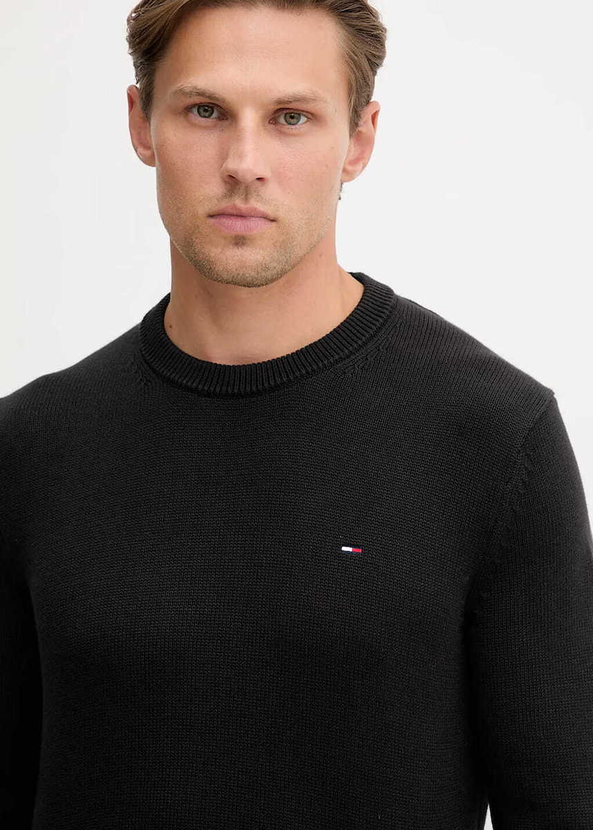 Ανδρικό Πουλόβερ Μαύρο Tommy Jeans DM0DM21787-BDS