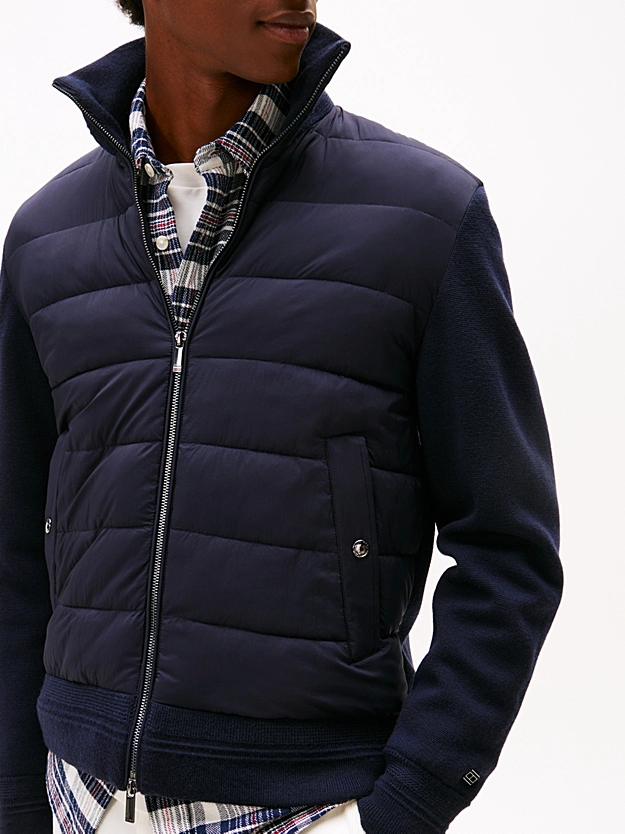 Ανδρικό Μπουφάν Navy Μπλε Tommy Hilfiger MW0MW40774-DW5