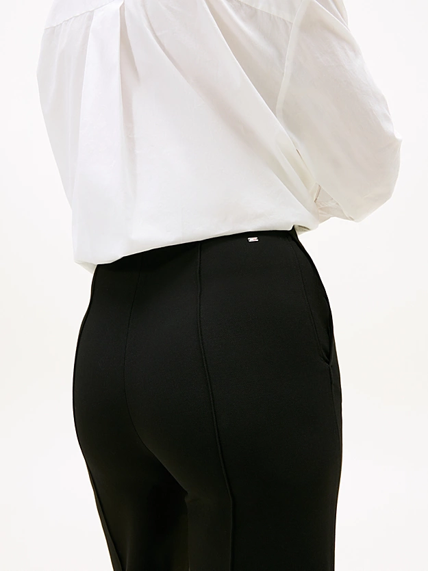 Γυναικείο Παντελόνι Μαύρο Tommy Hilfiger WW0WW48406-BDS