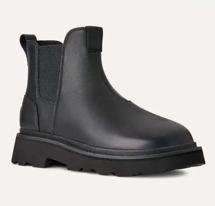 Ανδρικά Δερμάτινα Chelsea Lug Μποτάκια Μαύρα UGG 1172990-BLK