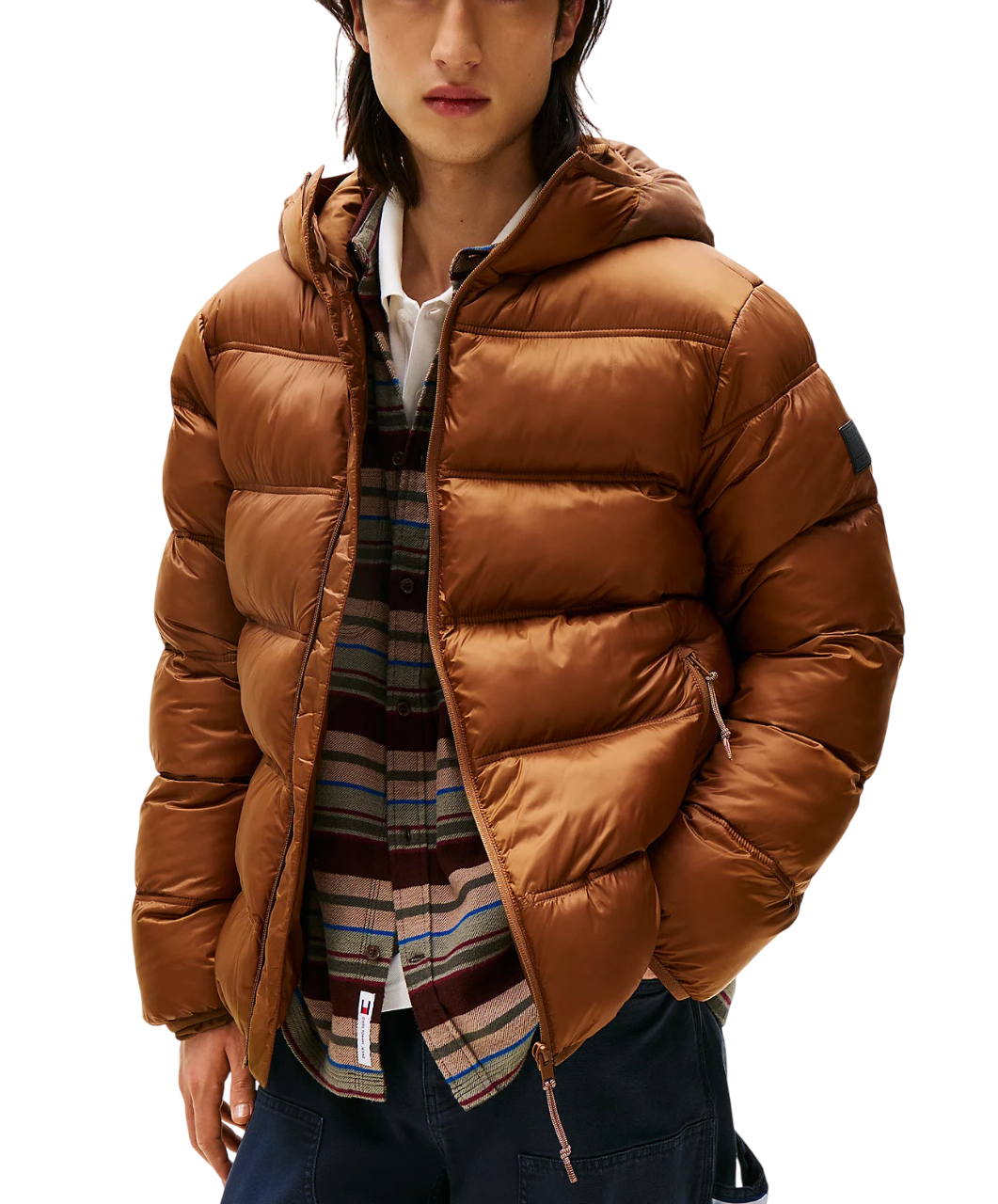 Ανδρικό Μπουφάν Καφέ Tommy Jeans DM0DM22044-GVP