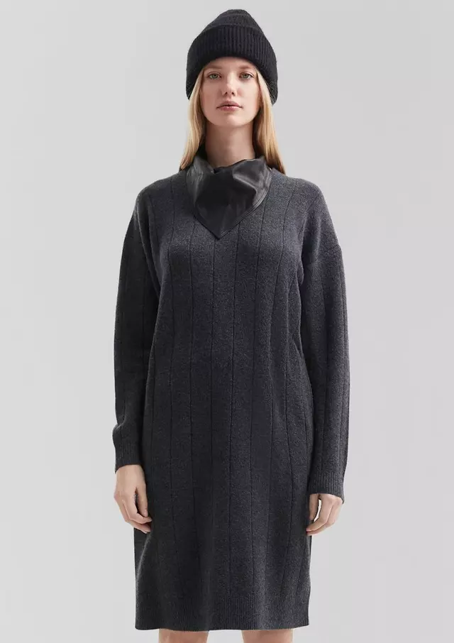 Γυναικείο Πλεκτό Φόρεμα Γκρι S.Oliver 2172039-98W0