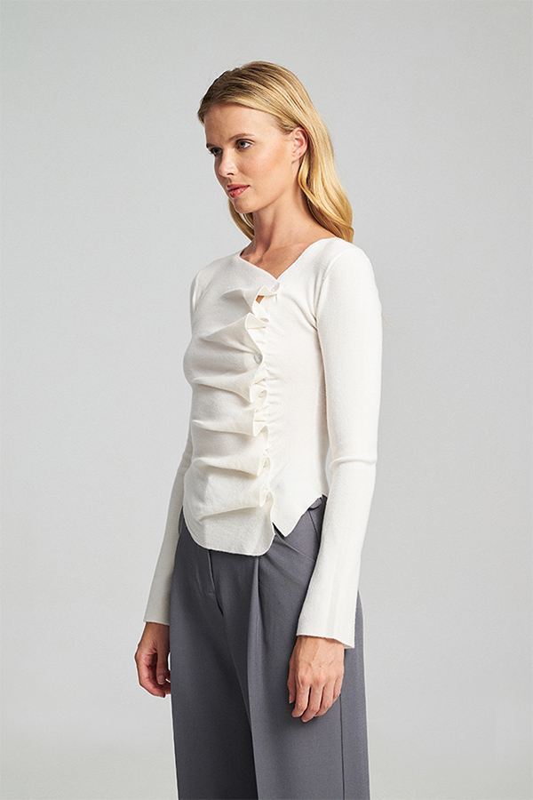 Γυναικεία Paula Ζακέτα White Mind Matter MML25-02-09-011