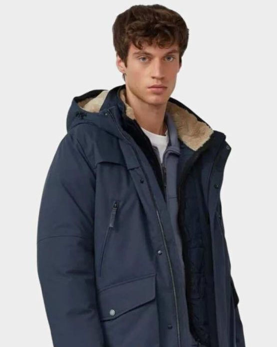 Ανδρικό Παρκά Μπουφάν Navy Μπλε S.Oliver 2167459-5922