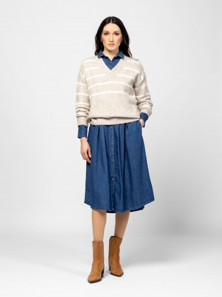 Γυναικείο Hassicw25 Πουλόβερ Μπεζ Heavy Tools T53030-BEIGE