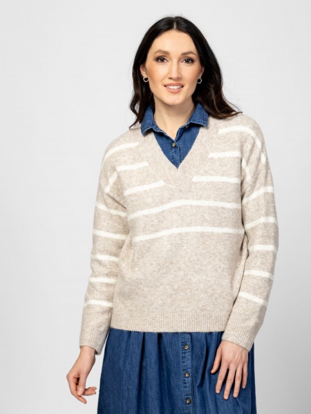 Γυναικείο Hassicw25 Πουλόβερ Μπεζ Heavy Tools T53030-BEIGE