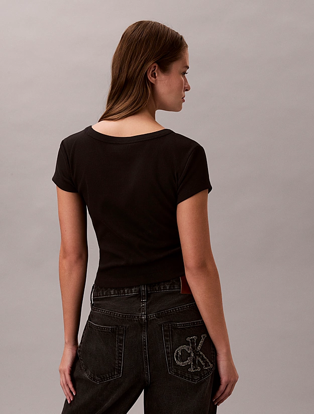 Γυναικείο T-shirt Μαύρο Calvin Klein LV047C200G-UB1