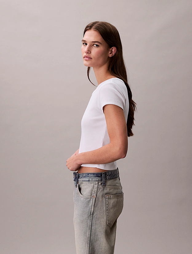 Γυναικείο T-shirt Λευκό Calvin Klein LV047C200G-YAA