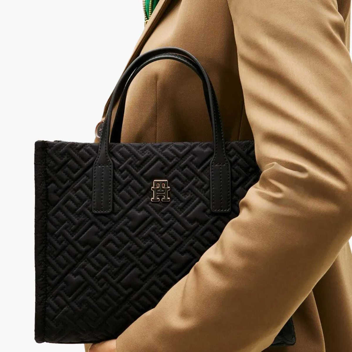 Γυναικεία City Mini Tote Τσάντα Μαύρη Tommy Hilfiger AW0AW18162-BDS