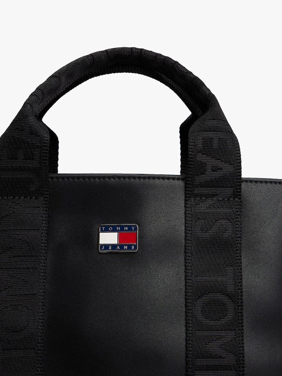 Γυναικεία Mini Tote Τσάντα Μαύρη Tommy Jeans AW0AW18063-BDS