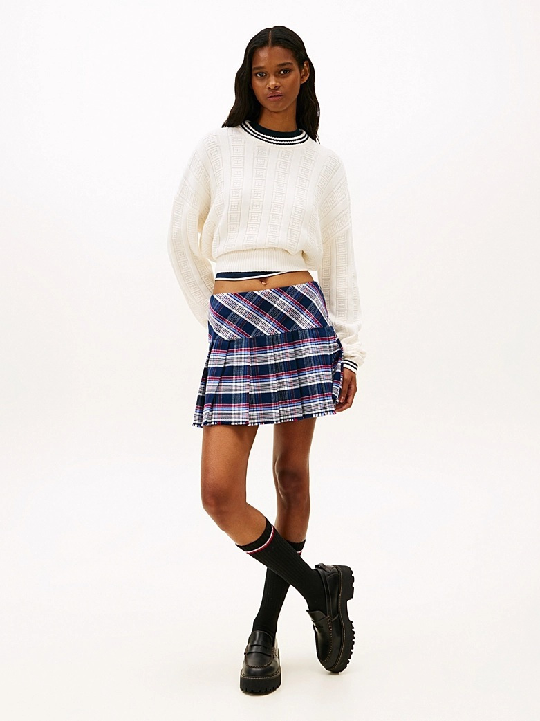 Γυναικείο Boxy Πουλόβερ Off White Tommy Jeans DW0DW22025-YBH