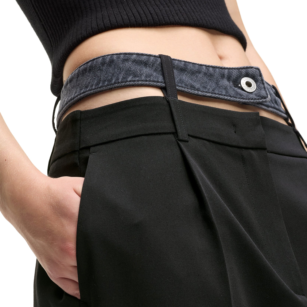 Γυναικείο Παντελόνι Μαύρο Karl Lagerfeld Jeans B1W10085-1GJ WASHED BLACK BLA