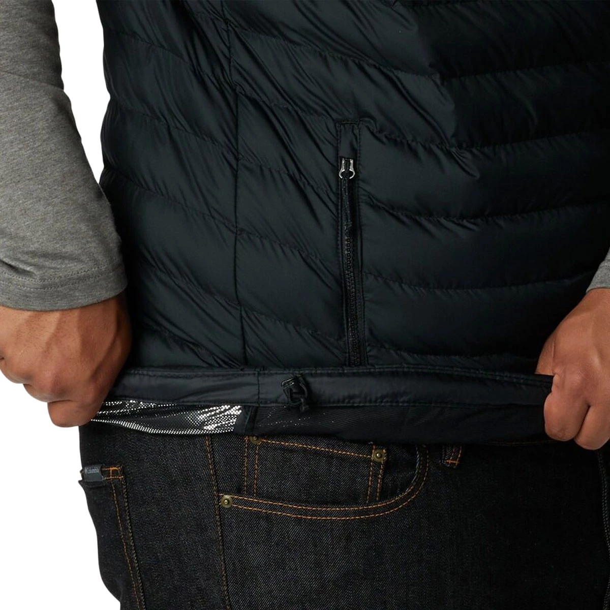 Ανδρικό Plus Size Powder Lite II Γιλέκο Μαύρο Columbia 2086972-010