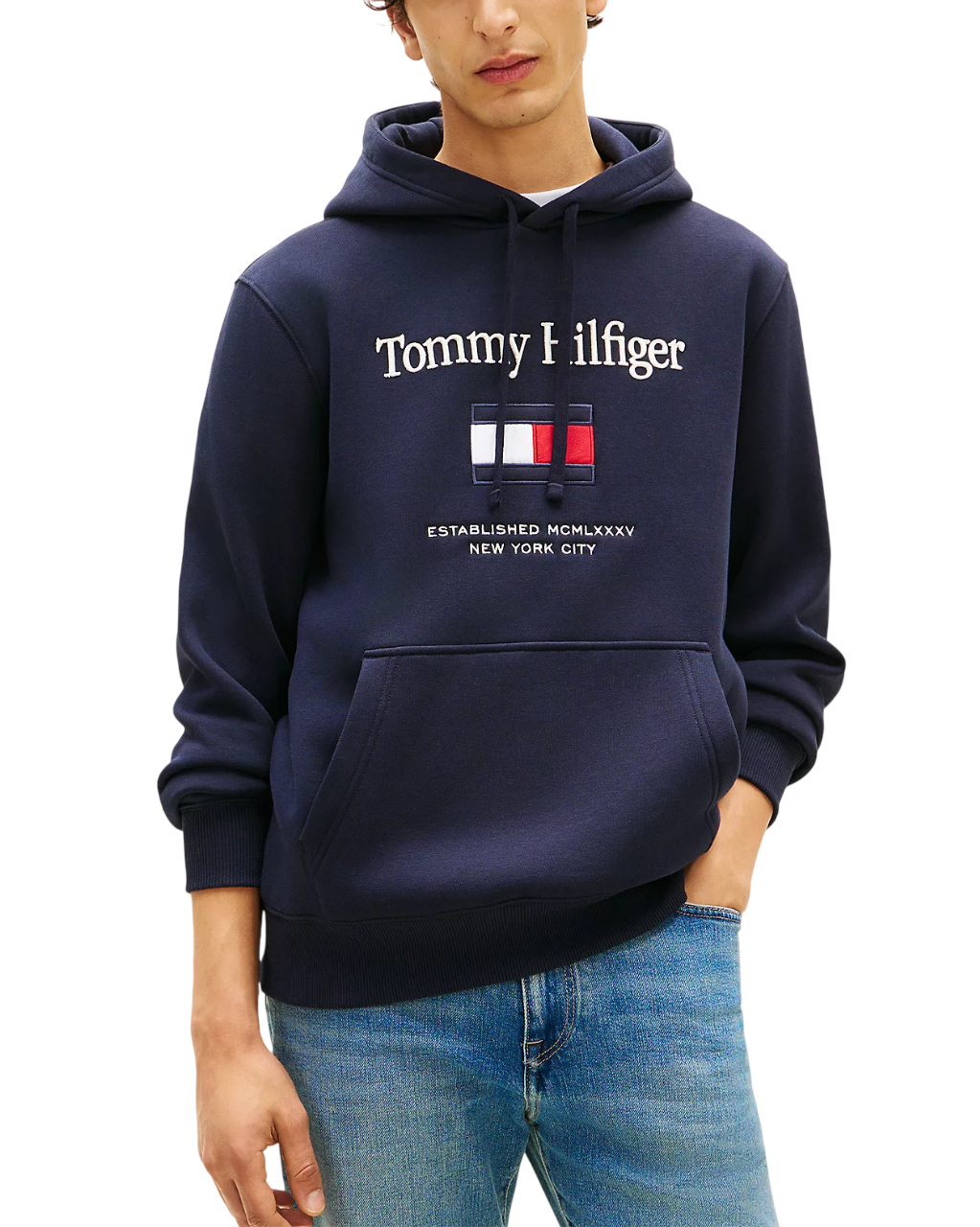 Ανδρικό Φούτερ Navy Μπλε Tommy Hilfiger MW0MW42735-DW5