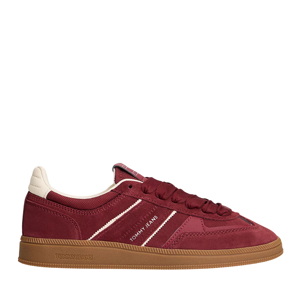 Γυναικεία Δερμάτινα Greenwich Sneakers Μπορντό Tommy Jeans EN0EN02924-XKK