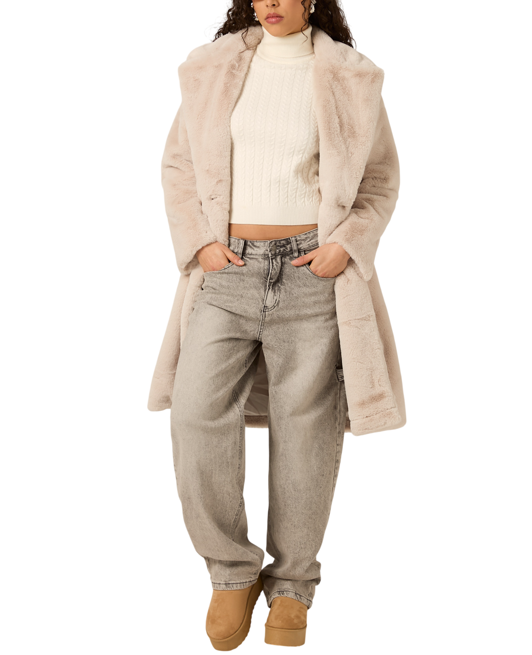 Γυναικεία Eco Γούνα Off White Alcott CP0022DOAX15-OFF WHITE