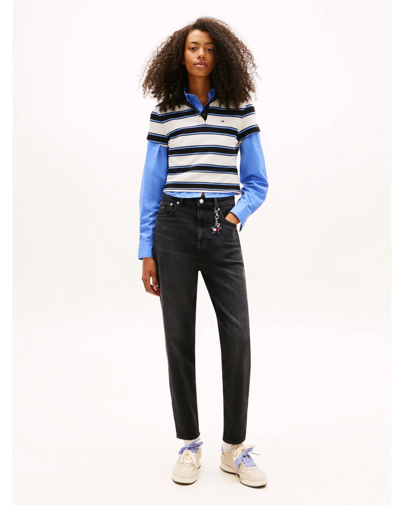 Γυναικείο Mom Τζιν Μαύρο Tommy Jeans DW0DW22442-1BZ