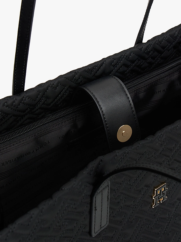 Γυναικεία City Tote Τσάντα Μαύρη Tommy Hilfiger AW0AW18163-BDS