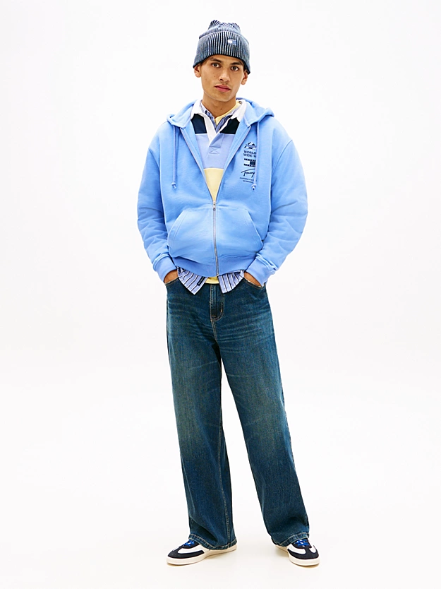 Ανδρική Ζακέτα Γαλάζια Tommy Jeans DM0DM22378-C58