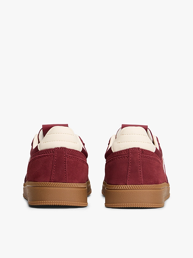 Γυναικεία Δερμάτινα Greenwich Sneakers Μπορντό Tommy Jeans EN0EN02924-XKK