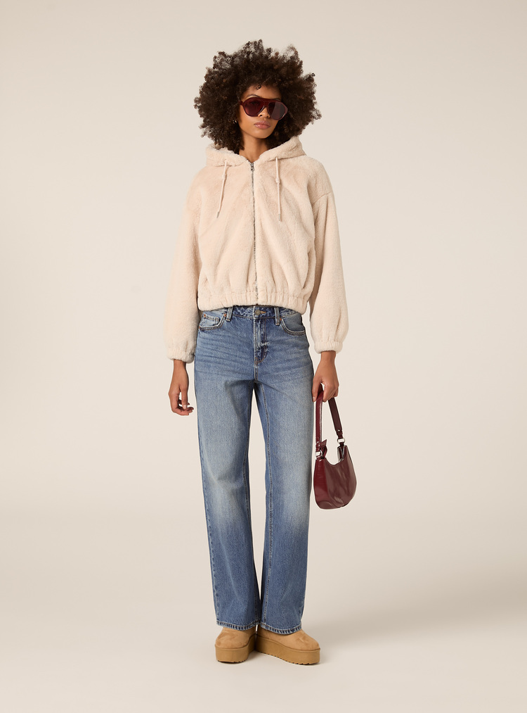 Γυναικεία Eco Γούνα Off White Alcott GB2121DOAX15-OFFWHITE