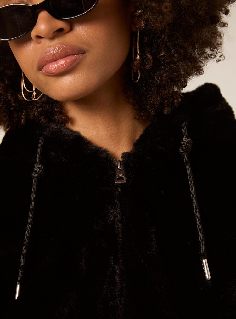 Γυναικεία Eco Γούνα Μαύρη Alcott GB2121DOAX15-BLACK