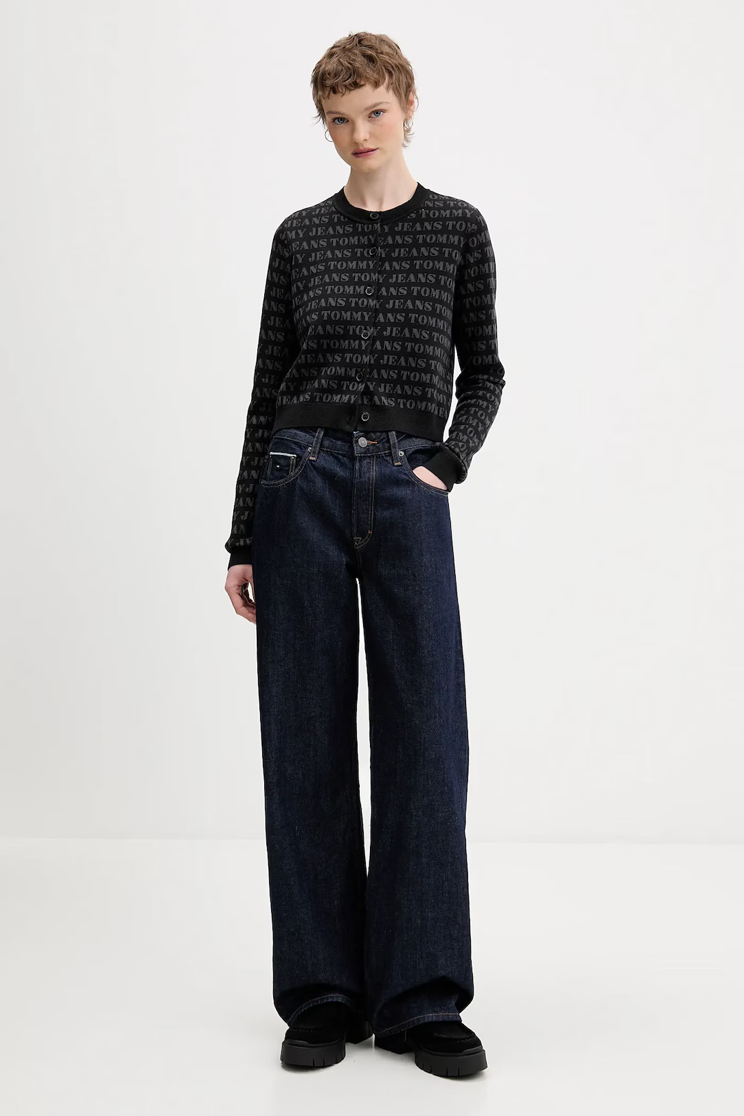 Γυναικεία Ζακέτα Μαύρη Tommy Jeans DW0DW22030-0GJ