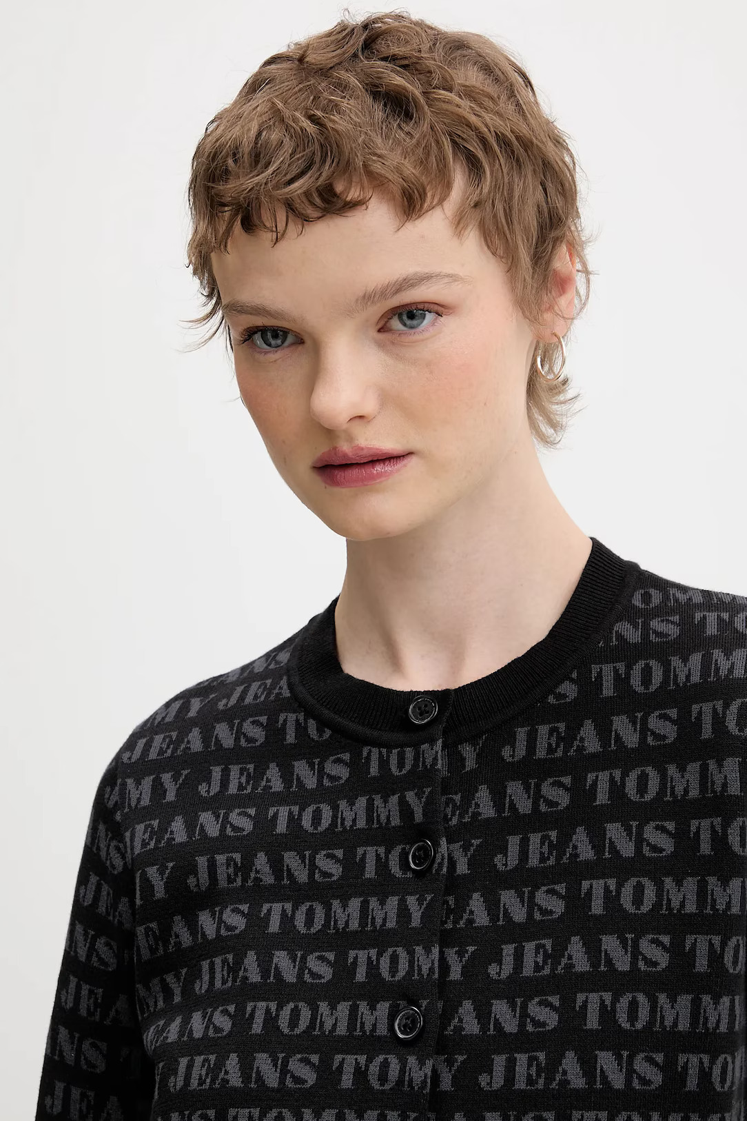 Γυναικεία Ζακέτα Μαύρη Tommy Jeans DW0DW22030-0GJ