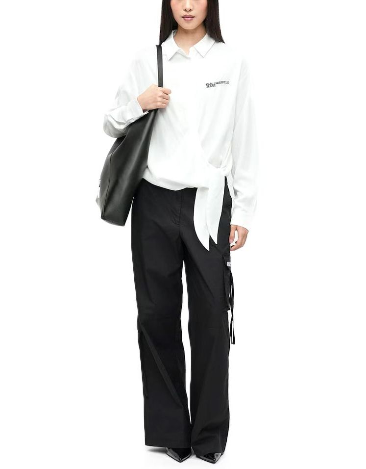 Γυναικείο Πουκάμισο Λευκό Karl Lagerfeld Jeans B1W11026-100 WHITE