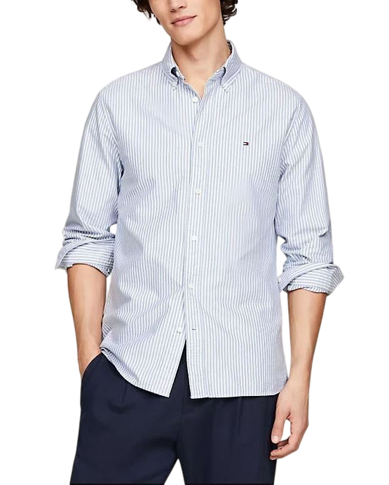 Ανδρικό Ριγέ Πουκάμισο Μπλε Tommy Hilfiger MW0MW36238-0A8
