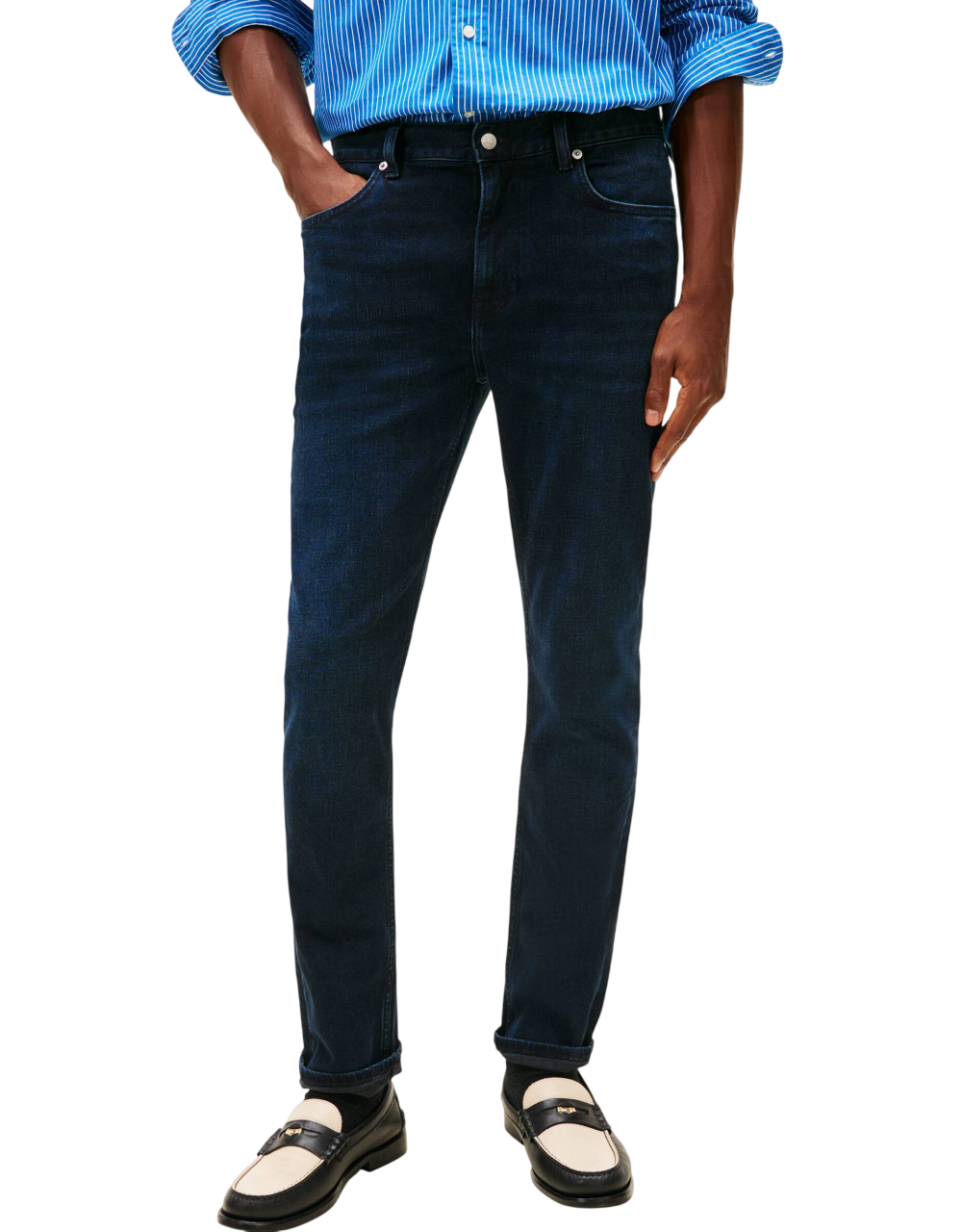 Ανδρικό Slim Bleecker Τζιν Navy Μπλε Tommy Hilfiger MW0MW41906-1BN