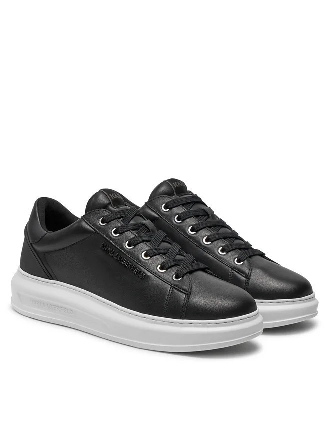 Ανδρικά Δερμάτινα NFT Kounter Sneakers Μαύρα Karl Lagerfeld KL52575N-000 BLACK