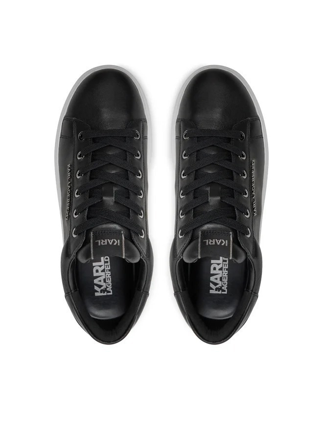 Ανδρικά Δερμάτινα NFT Kounter Sneakers Μαύρα Karl Lagerfeld KL52575N-000 BLACK
