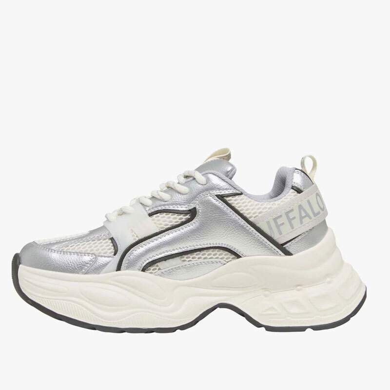 Γυναικεία Yuno One Sneakers Λευκά Buffalo BUF1636643-White/Black/Silver